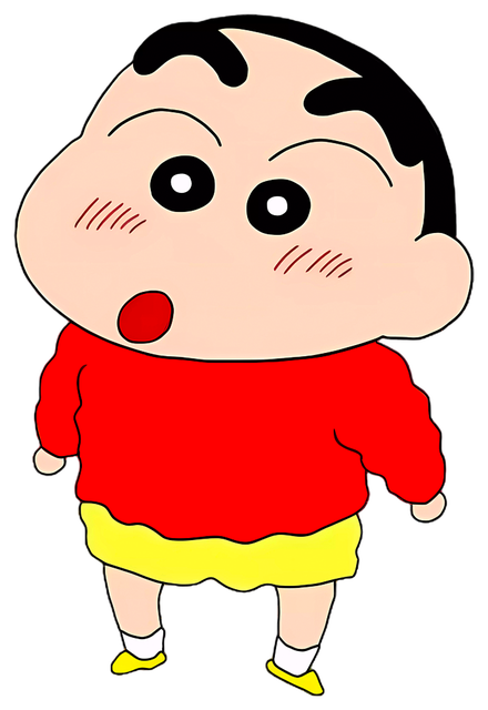蜡笔小新原图（透明底）